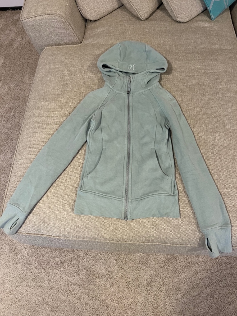 lululemon athletica Mint Green Full-Zip Hooded Jacket